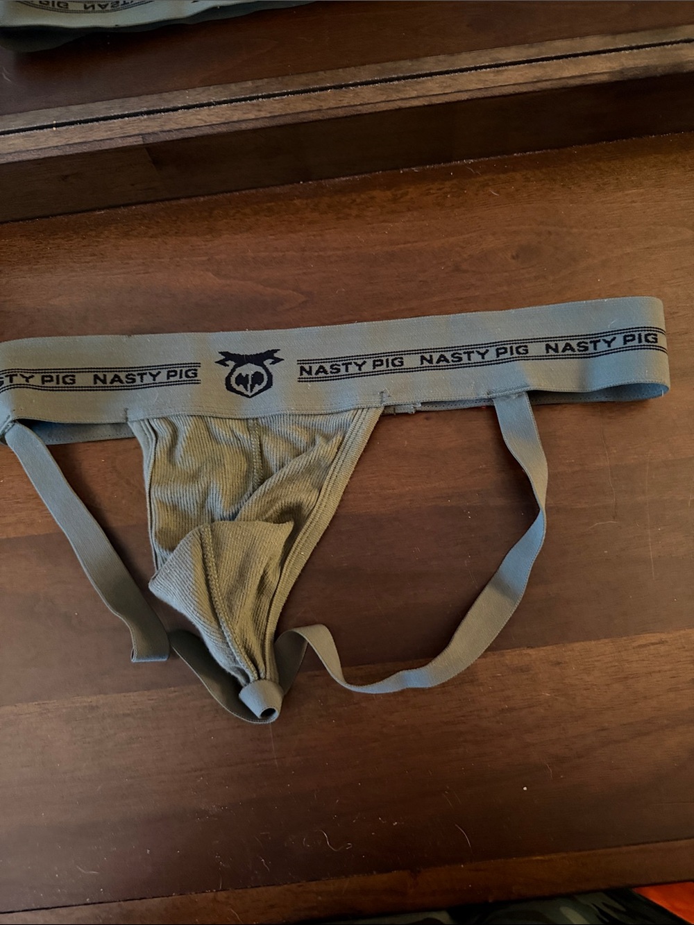 Nasty Pig Olive Ribbed Jock with Branded Waistband